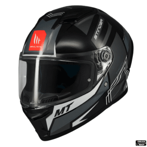 Casca integrala MT Stinger 2 Tron B12 negru/gri lucios