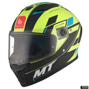 Casca integrala MT Stinger 2 Zivze C3 galben fluor mat