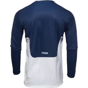 Tricou offroad Thor PLS REACT albastru - alb