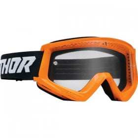 Ochelari copii motocross/enduro Thor Combat Racer, portocaliu/negru, sticla clara