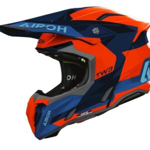 Casca moto Airoh Twist 3 Fancy Orange/Blue Gloss