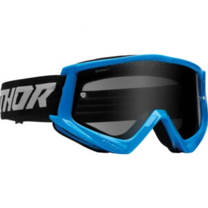 Ochelari Thor Combat Sand Racer, albastru, sticla fumurie