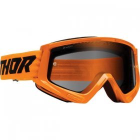 Ochelari Thor Combat Sand Racer, portocaliu, sticla fumurie