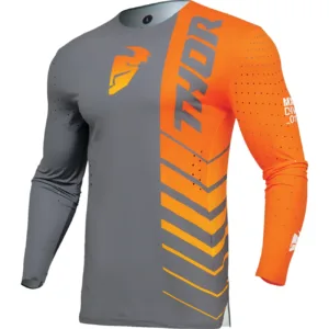 Bluza moto Off Road Thor Prime Analog Jersey Gri -Portocaliu