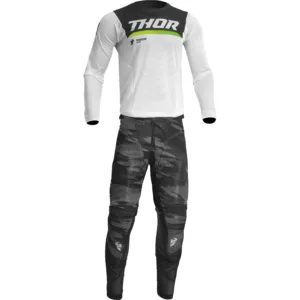 Bluza moto Off Road Thor Pulse Air Cameo Jersey Alb