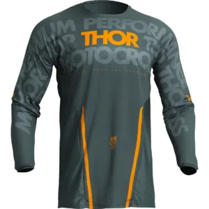 Bluza moto Off Road Thor Pulse Mono Jersey Gri -Galben