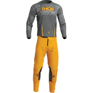 Bluza moto Off Road Thor Pulse Mono Jersey Gri -Galben