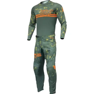 Bluza moto Off Road Thor Sector DIGI Jersey verde -camuflaj