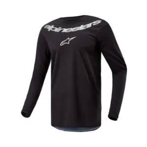 Bluza moto offroad Alpinestars Fluid Lurv negru - argintiu