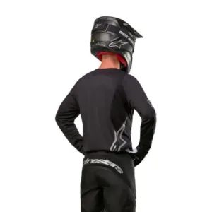 Bluza moto offroad Alpinestars Fluid Lurv negru - argintiu
