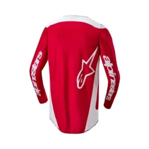 Bluza moto offroad Alpinestars Fluid Lurv rosu - alb