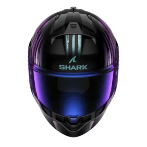 Casca SHARK RIDILL 2 ASSYA lucioasa - negru - violet