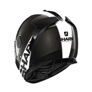 Casca SHARK SPARTAN CARBON SKIN culoare alb/negru