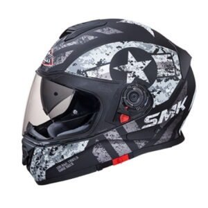 Casca integrala SMK TWISTER CAPTAIN Negru Mat Gri - Motortools Baia Mare