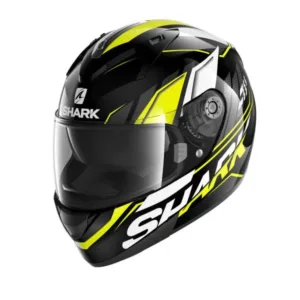 Cască moto SHARK RIDILL 1.2 PHAZ Negru/Alb/Galben