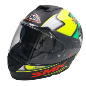 Casca moto full-face SMK TWISTER MA241C negru - verde - galben