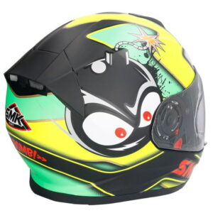 Casca moto full-face SMK TWISTER MA241C negru - verde - galben