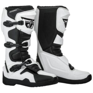 Cizme cross MAVERIK FLY RACING Negru Alb - mtmoto.ro Motortools Baia Mare