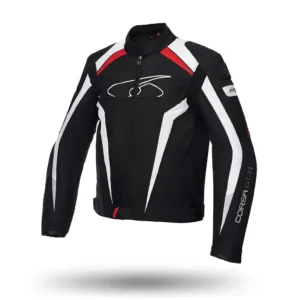 Geaca moto SPYKE CORSA GT-R, negru/ alb