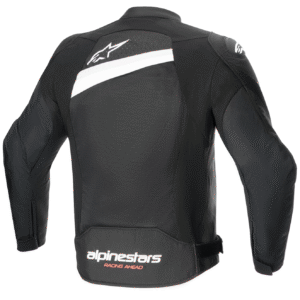 Geaca moto textil de vara Alpinestars T-GP PLUS R V4 AIRFLOW negru - alb
