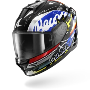 Casca moto Shark D-SKWAL 3 STREETRUSH Black Blue Chrom