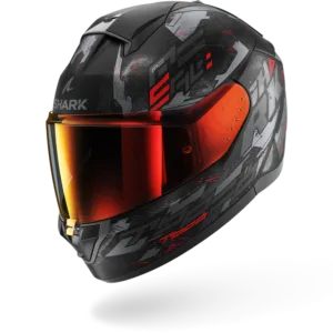 Casca SHARK RIDILL 2 Molokai Matte Black Anthracite Red