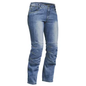 Jeans moto femei Lindstrands Wrap Lady albastru
