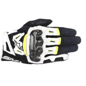 Manusi SMX-2 AIR CARBON V2 GLOVE Alb Negru Fluo Galben Motortools Baia Mare