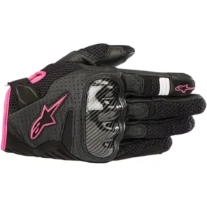 Mănuși moto ALPINESTARS STELLA SMX-1 V2 WENTYLOWANE culoare negru-violet