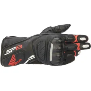 Manusi moto de piele Alpinestars SP-8 V2 Honda edition negru - alb - rosu