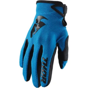 Manusi offroad Thor Sector, copii, negru – albastru