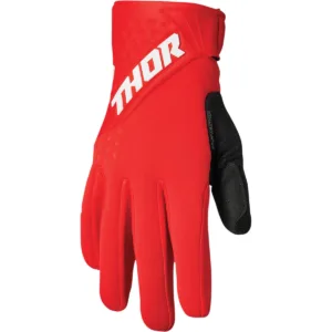 Manusi offroad Thor Spectrum Cold Weather, rosu - alb