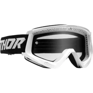 Ochelari moto copii Thor GOGGLE COMBAT RACER YTH alb - negru