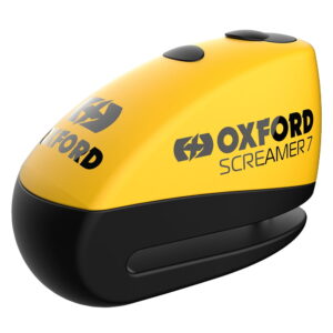 Oxford Screamer7 Alarm Disc Lock galben - mtmoto.ro Motortools Baia Mare