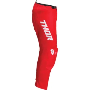 Pantaloni moto THOR SECTOR MINIMAL rosu