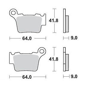 Placute frana spate KTM Motomaster 17211278