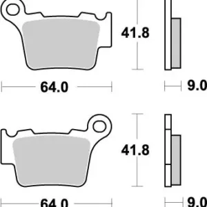 Set placute frana KTM Motomaster Nitro 17211853
