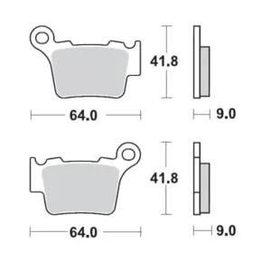 Set placute frana KTM Motomaster Race 17212129