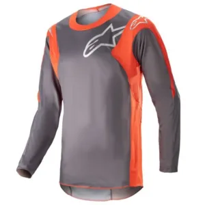 Tricou moto offroad ALPINESTARS RAC-HOEN portocaliu - gri