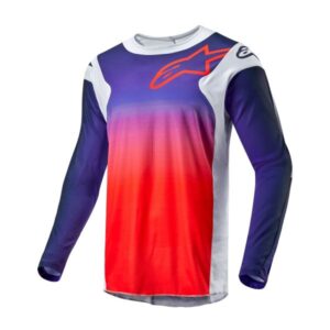 Tricou offroad Alpinestars Racer Hoen gri - portocaliu - negru