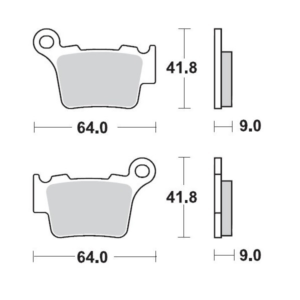 Set placute frana KTM Motomaster Race 17212129