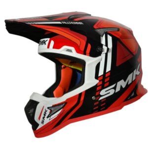 Casca off-road SMK ALLTERRA X-Sprint Alb/Rosu/Negru