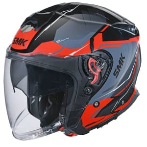 Casca Moto Open Face Smk GTJ  ESCAPE Negru / Gri/ Rosu