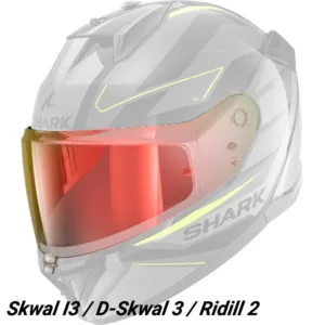 Viziera rosu/iridium casca Shark D-SKWAL 3; RIDILL 2; SKWAL i3