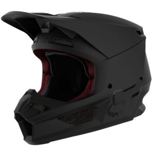 CASCA YTH V1 MATTE BLACK HELMET, ECE [MT BLK]